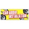 Signmission CAR AUDIO INSTALLATION BANNER SIGN stereo speakers repair amps auto B-Car Audio Installation - alternate 1